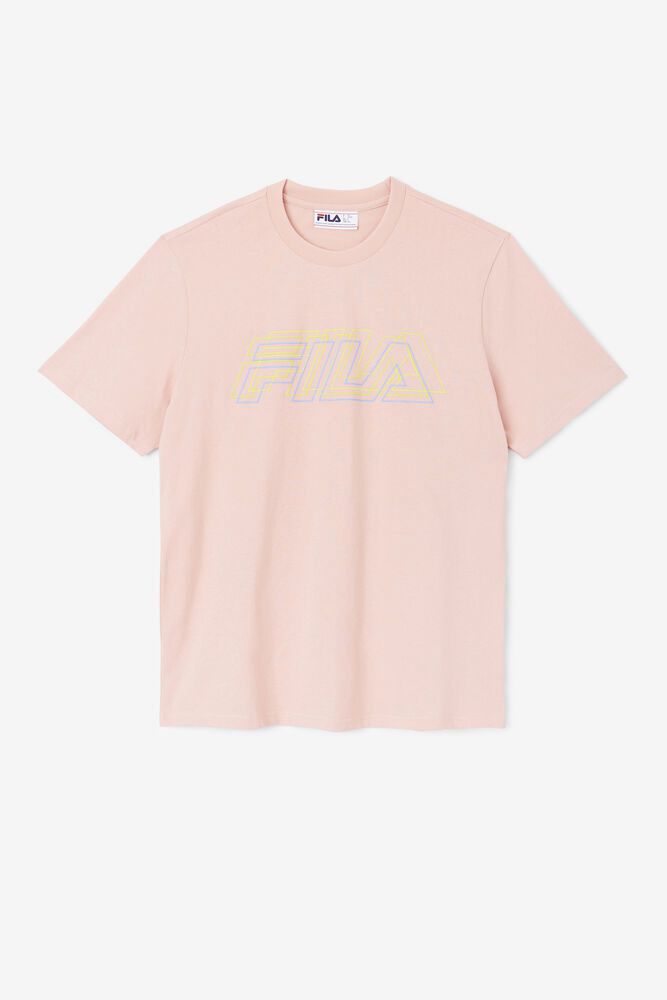 Fila Lakosa T-Shirt Coral - Mens - 45789SBVP